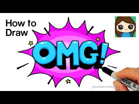 How to Draw OMG Bubble Letters Easy
