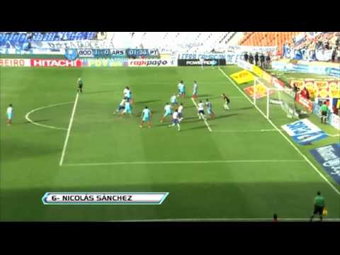 Gol de Sánchez. Godoy Cruz 1 Arsenal 0. Fecha 16. Torneo Final 2013