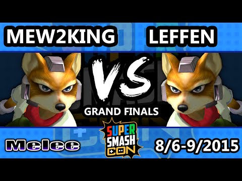 Super Smash Con - Mew2King (Sheik, Marth, Fox) Vs. Leffen (Fox) - Grand Finals