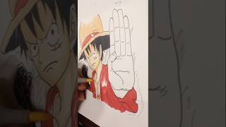 【漆黒の力！】ルフィの武装色の覇気を描く