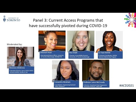 Panel 3: Learning from Current Access Programs (ACD 2021)