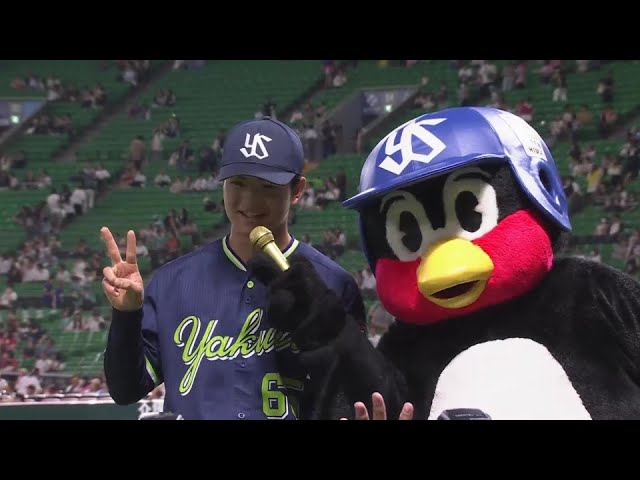 スワローズ・鈴木叶選手ヒーローインタビュー 6月12日 福岡ソフトバンクホークス 対 東京ヤクルトスワローズ