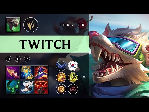 Twitch Jungle vs Sylas - KR Diamond Patch 25.22