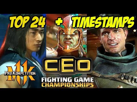CEO 2019 - Top 24 - Top 8  (SonicFox, Foxy Grampa, NinjaKilla, Dragon,  & More) w/ TIMESTAMPS