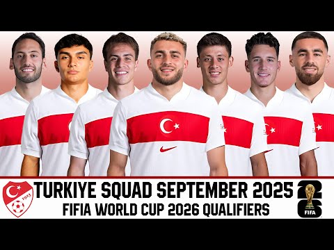 TURKIYE Official Squad September 2025 | FIFA World Cup 2026 Qualifiers