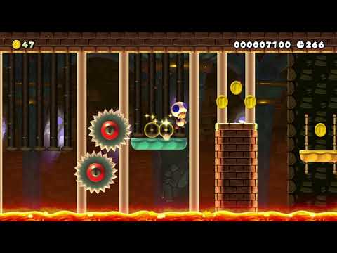 1-4 Larry's Platform Castle by ◆Freezy◆ 🍄 Super Mario Maker 2 😶 No Commentary　⚿acg