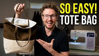 How To Make A Tote Bag Sewing Tutorial For Beginner Sewing | DIY Bag