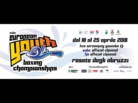 Euro Youth Boxing Championships 2018 Day 2 RING A - SESSION 1 - 2