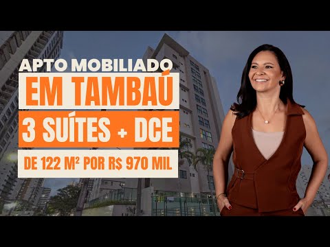 Sold🚫Apartment in João Pessoa - Tambaú, furnished, 3 suites for R$ 970,000