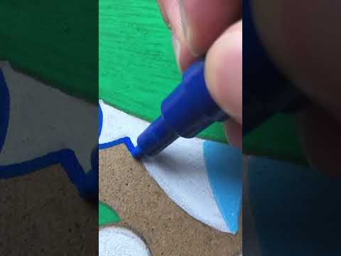 Painting Pokemon Meowscarada 🍀🐱 ! (#shorts)