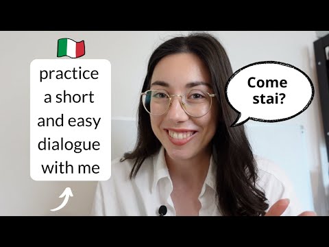Italian language short and easy dialogue practice (Subtitles) (A1 - Very Beginners)