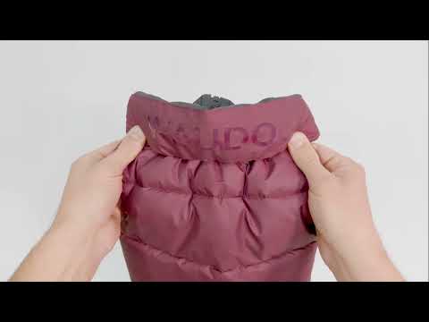 Kurtka dla psa WAUDOG Re-clothes dwustronna, wykonana z poliestru z recyklingu, terakota
