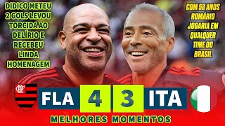Adriano Imperador scored 2 amazing goals and was moved to tears by a beautiful tribute! Romário w...