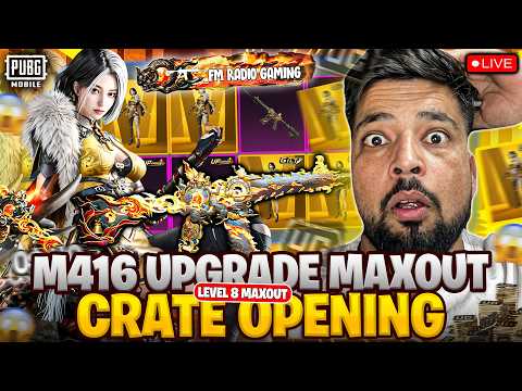Fire M416 Crate Opening + Maxed Out $50,000 Uc - FM RADIO GAMING