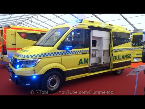 Norwegian Ambulance - Exterior & Interior look - VW Crafter/ Profile - Rettmobil 2019 expo [GER]