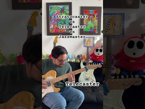 Stratocaster vs Telecaster vs Jazzmaster #guitar