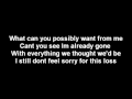 Crossfade - Already gone (lyrics) 