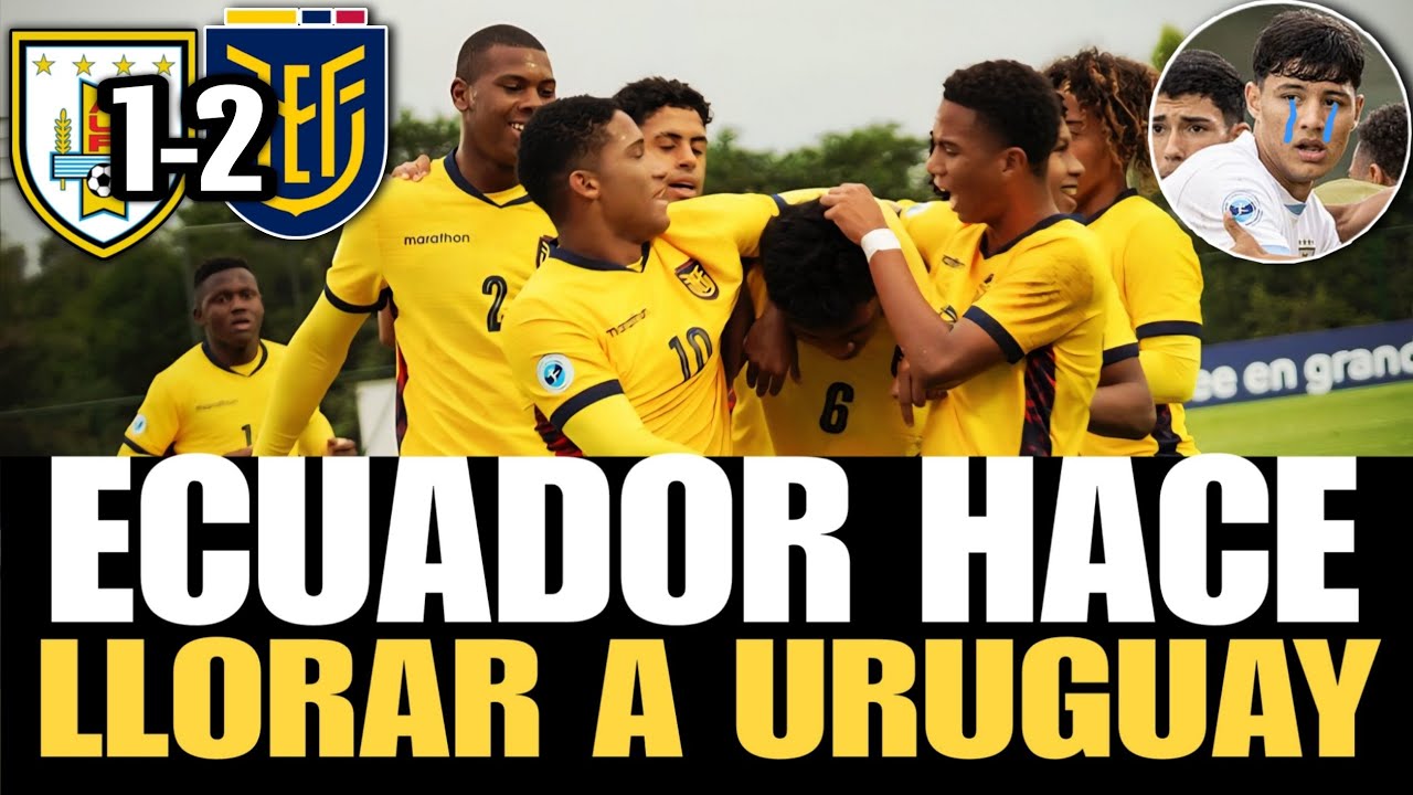 URUGUAYOS LLORAN LA VICTORIA DE LA TRI Y CLASIFICACIÓN AL MUNDIAL SUB 17 Ecuador 2-1 Uruguay