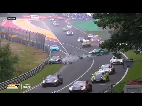 GT4 European Series - Spa-Francorchamps | Big Race Start Crash