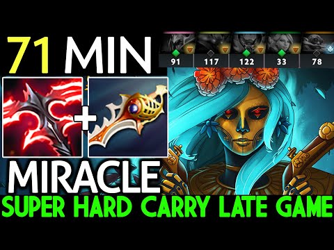 MIRACLE [Muerta] Super Hard Carry 71 Min Insane Game Dota 2