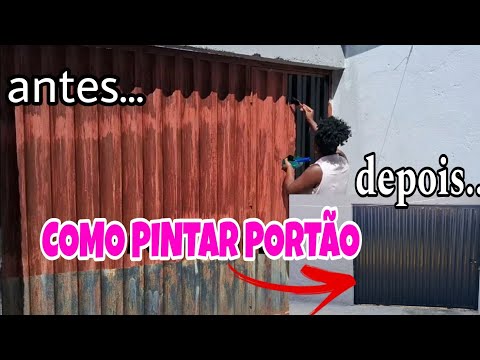 COMO PINTAR PORTÃO COM PINCEL