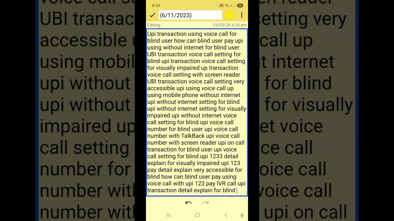 UPI transaction without internet very accessible for blind UPI 123 pay using voice call