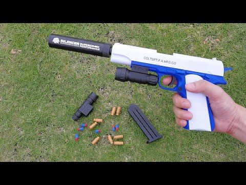 Colt 1911 Shell Ejection Soft Bullet Pistol Review 2021 - It Really Work?