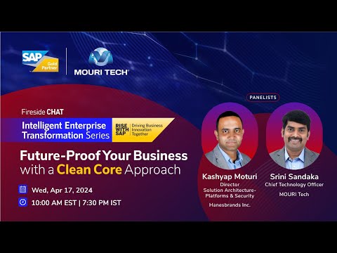 Future-Proof Your Business with a Clean Core Approach - A Fireside Chat
