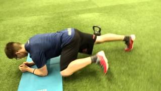 Planks with external hip rotation
