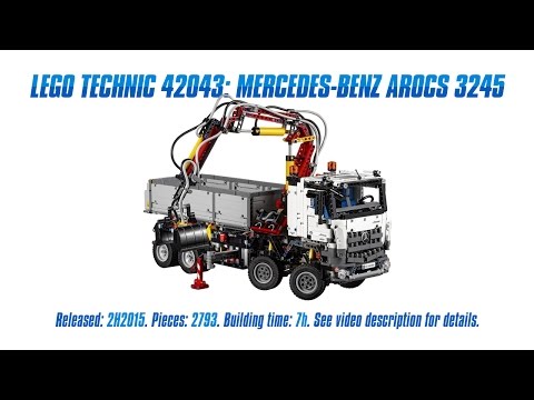 Vidéo LEGO Technic 42043 : Mercedes-Benz Arocs 3245