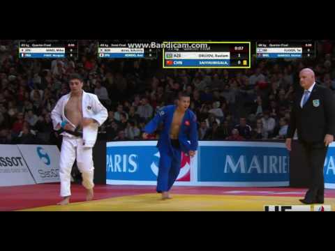 RUSTAM ORUJOV (AZE) - SAIYINJIRIGALA (CHN) GRAND SLAM PARIS 2017