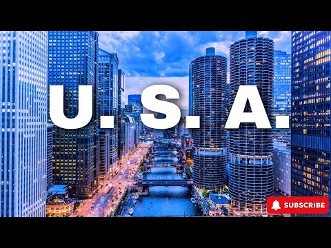 Flying over American Cities 8K Ultra HD Drone Video