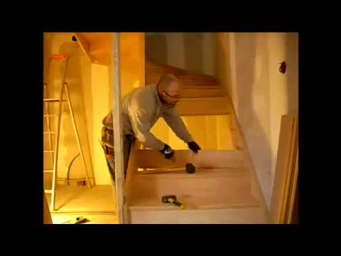 comment poser escalier quart tournant