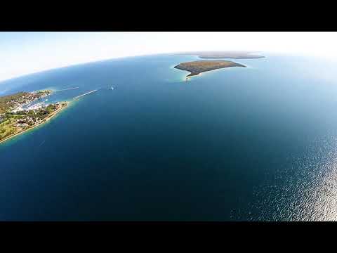 Mackinac Island and Bridge