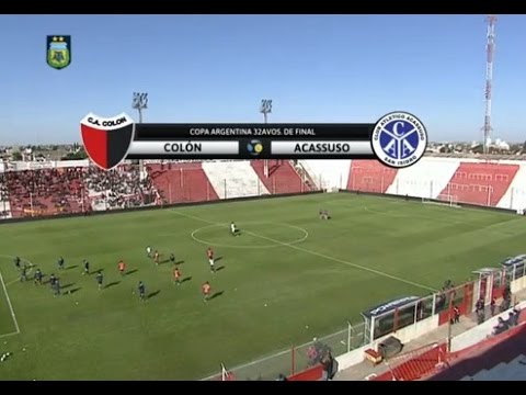 Fútbol en vivo. Colón - Acasusso. 32 avos Copa Argentina. FPT.