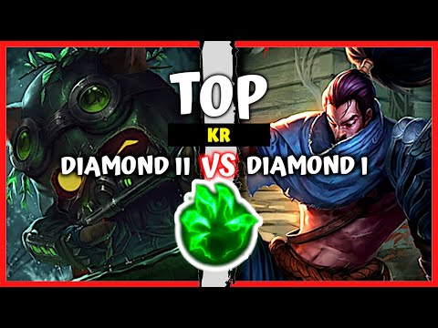 Korean Diamond Teemo Top vs Yasuo Main - KR Rank S11