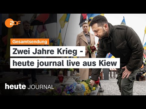 heute journal vom 23.02.2024 "Zwei Jahre Ukrainekrieg" mit Christian Sievers live aus Kiew (english)