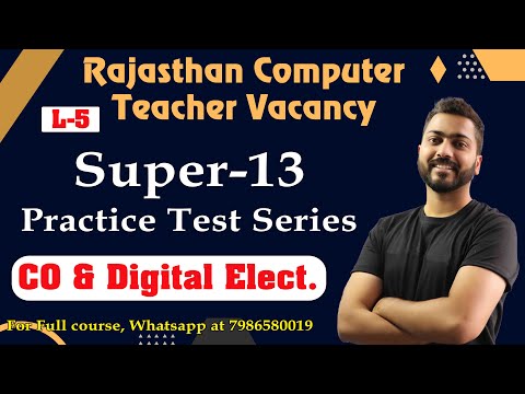 Lec 1 Practice Test Series Rajasthan Basic Senior Computer Instructor Super 13 | Operating sys