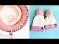How to Knit "Mommy and Me" Sized Hats on a Knitting Machine
