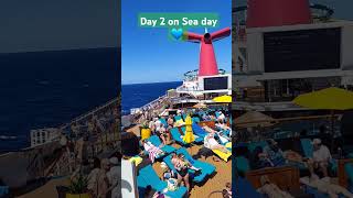 Carnival Sunshine 🌞 Sea Day #youtubeshorts #youtube #travel #cruiseship #relaxing