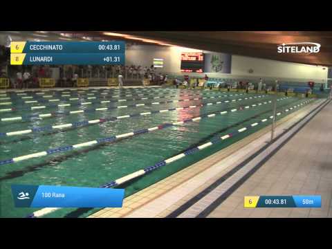 Serie 5 dei 100 Rana  Assoluti Maschi Master - Campionati Regionali Master 2015 VENETO e FRIULI VG