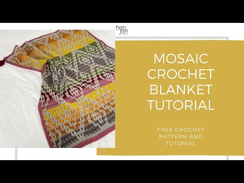 Wanderers Blanket - Free Mosaic Crochet Blanket Pattern and Tutorial