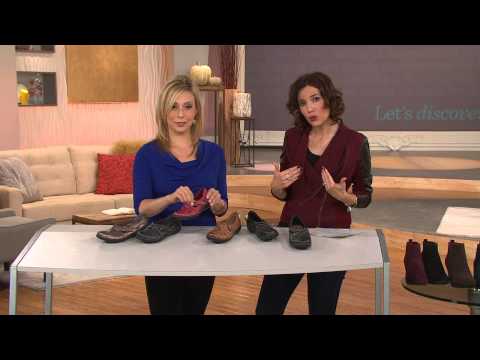 Clarks Bendables Leather Slip-on Shoes - Ashland Spin with Sandra Bennett