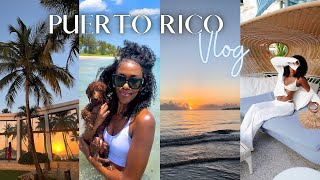 TRAVELING SINGLE TO PUERTO RICO, TAKING BENJI ON 1ST VACAY, RUDE LUXURY STORE, SPA DAY| TRAVEL VLOG