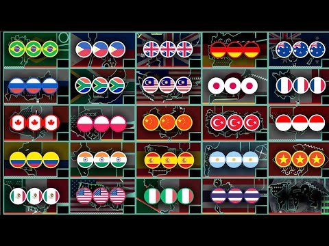 Escape The Countries - Team 24 Country Elimination Marble Race