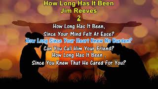 HOW LONG HAS IT BEEN - Jim Reeves (1958) Gospel Song With On-screen Sin-A-Long Lyrics #gospel