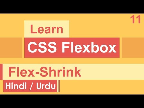 CSS Flexbox Flex Shrink Tutorial in Hindi Urdu