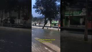 🔴 Em Santos chuva intensa causa o caos no dia de hoje! ☔