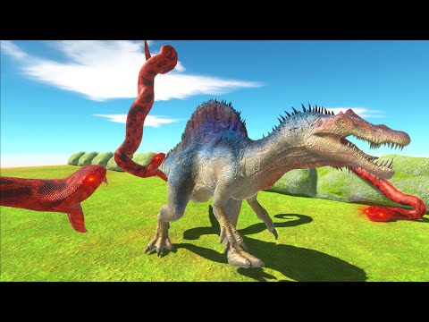 WHO CAN ESCAPE FROM RED MAMBA ? - Animal Revolt Battle Simulator