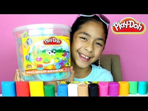Tuesday Play Doh Huge Play Doh Bucket Adventure Zoo|B2cutecupcakes Video